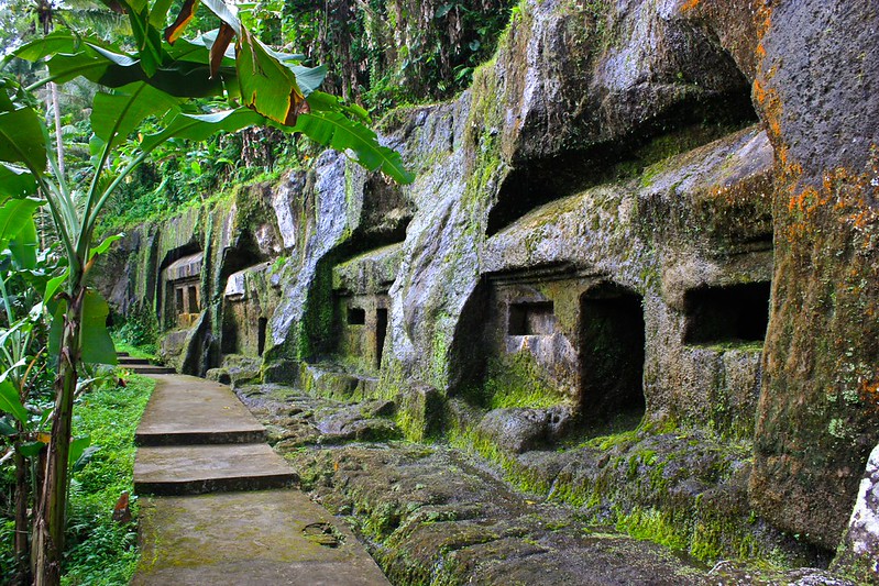 houses carved into rock