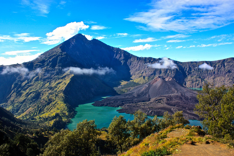 The crater is so lush with vegetation The crater is so lush with vegetation