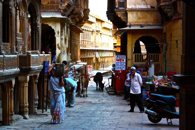 just another day at work in Jaisalmer's fort just another day at work in Jaisalmer's fort