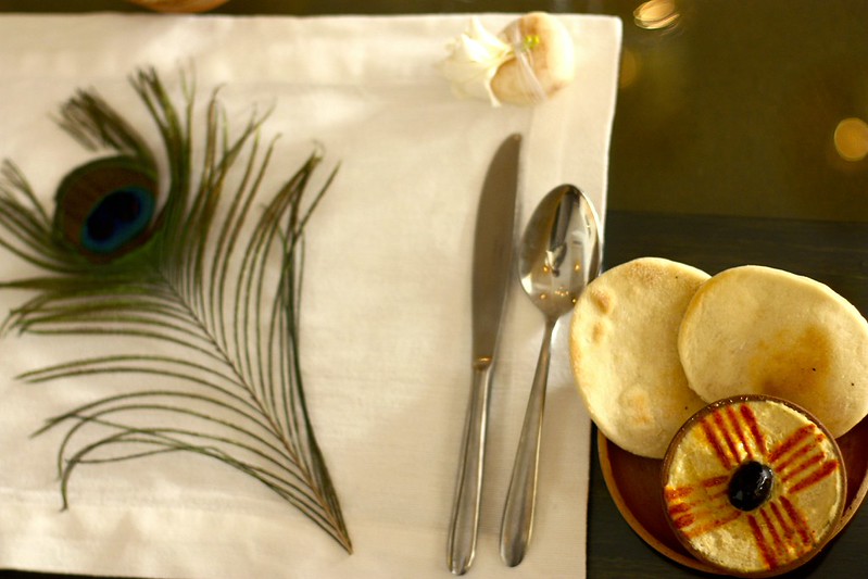 Lina loved the hummus so much, she ordered some with every meal Lina loved the hummus so much, she ordered some with every meal