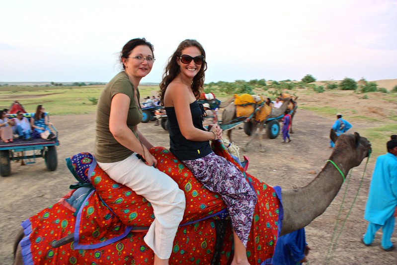 camel safari to sundown drinks! Olga looks surprised camel safari to sundown drinks! Olga looks surprised