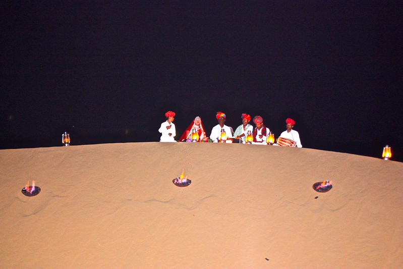 our private dinner in the sand dunes couldn't have been complete without the traditional music our private dinner in the sand dunes couldn't have been complete without the traditional music