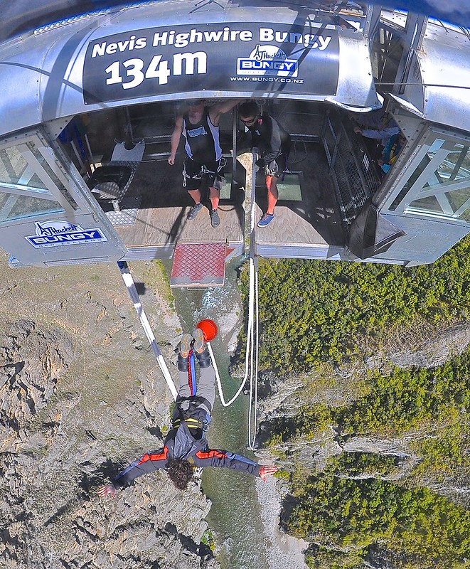 Rob jumping into the Nevis Rob jumping into the Nevis