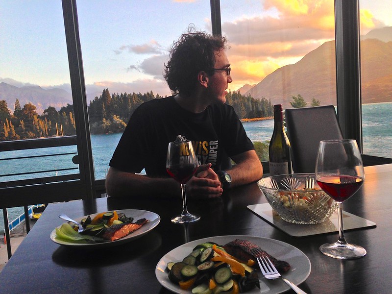 Home made birthday dinner in Queenstown New Zealand Home made birthday dinner in Queenstown New Zealand