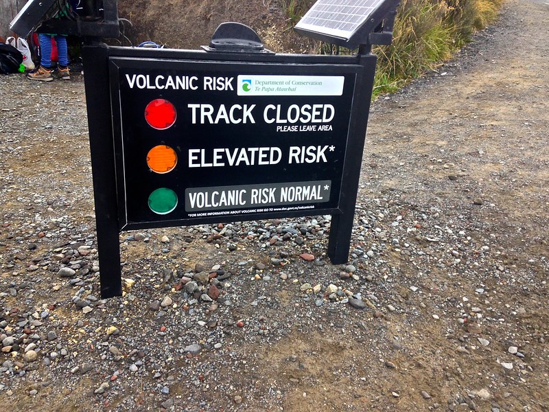 "Normal" Volcanic risk on the crossing.