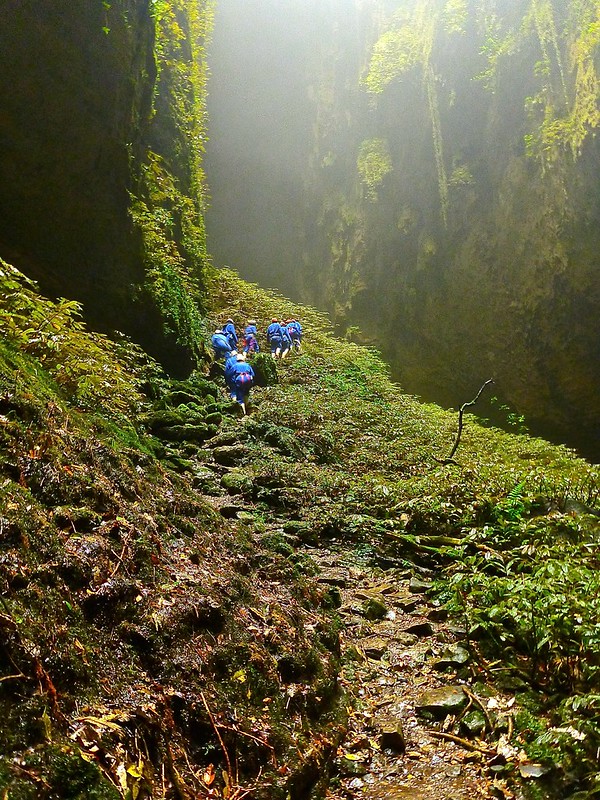 hiking into the "Lost World" cave hiking into the "Lost World" cave
