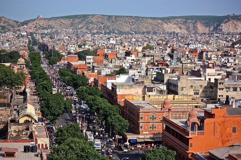 Jaipur looks more like a red city from this angle