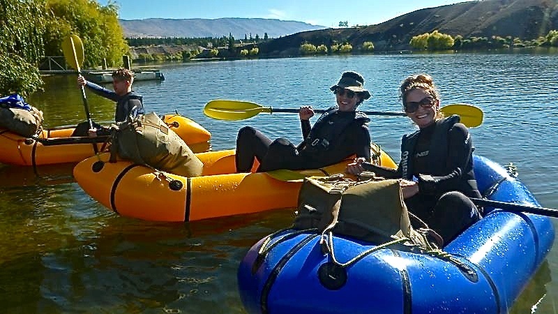 Lina and I packrafting outside of Queenstown New Zealand with Expedition X Lina and I packrafting outside of Queenstown New Zealand with Expedition X