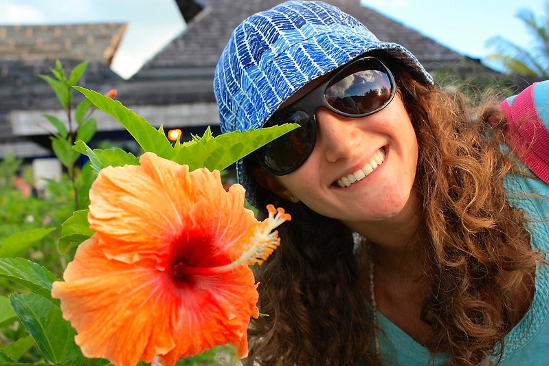 Bora Bora airport flowers Bora Bora airport flowers