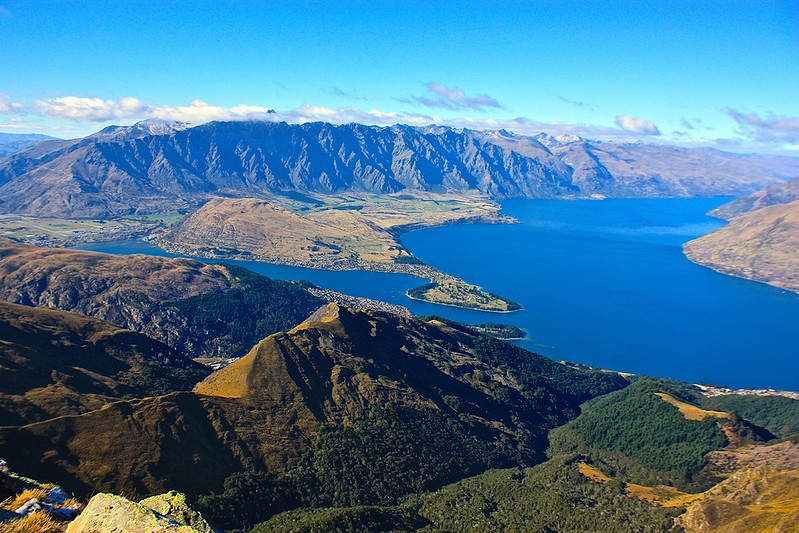 Queenstown from Ben Lomond Summit Queenstown from Ben Lomond Summit
