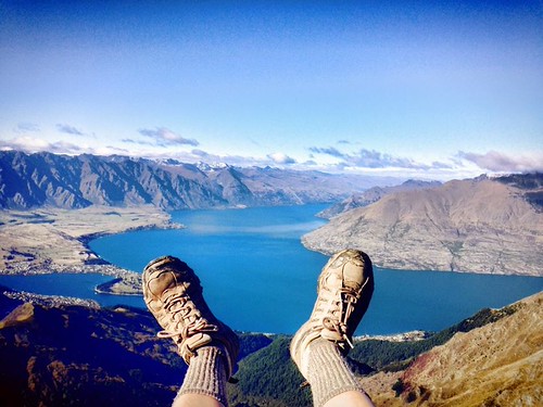 View from Lina's feet on Ben Lomond Summit