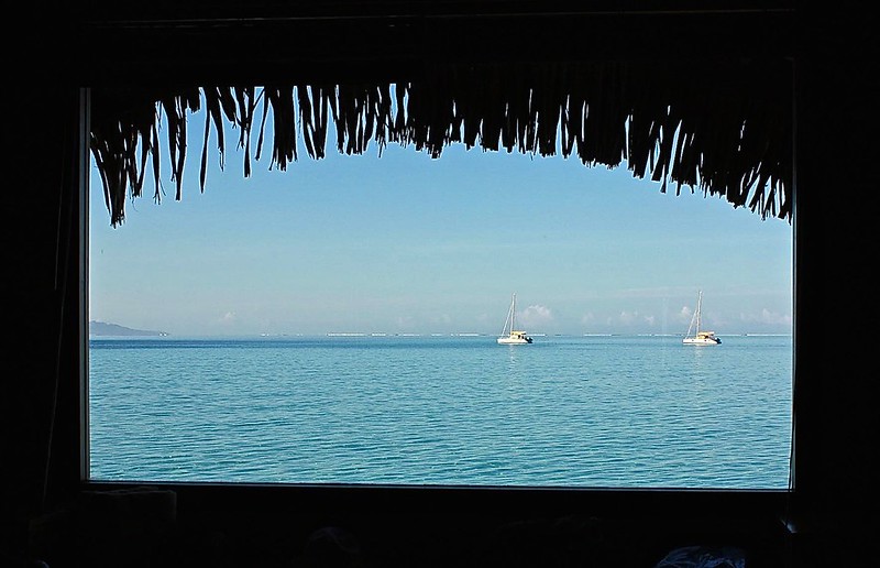 view from bungalow Le Tahaa view from bungalow Le Tahaa