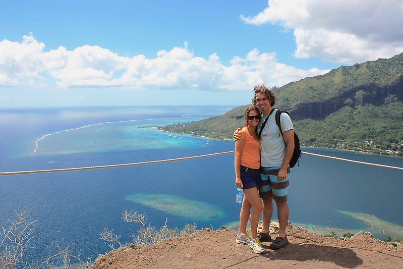 view from top of moorea