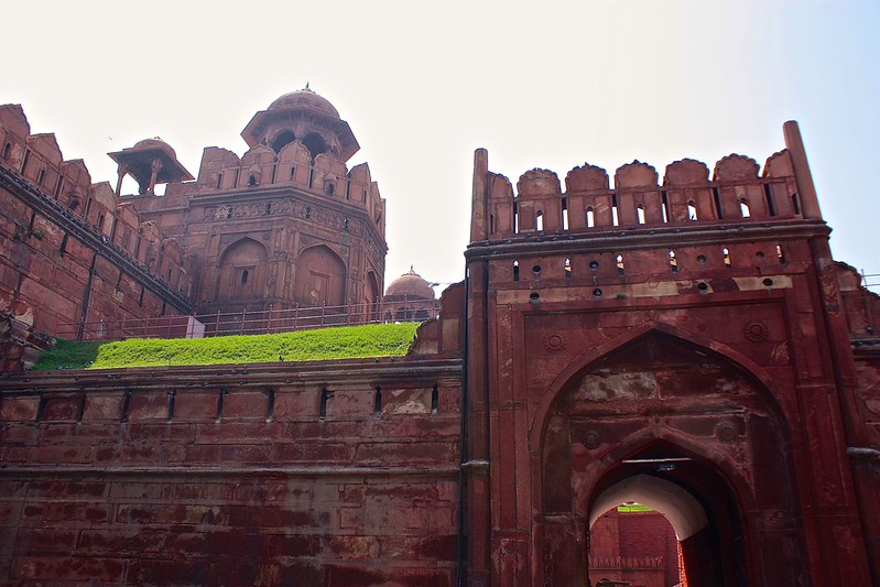 Entrance to The Red Fort in Delhi, India Entrance to The Red Fort in Delhi, India