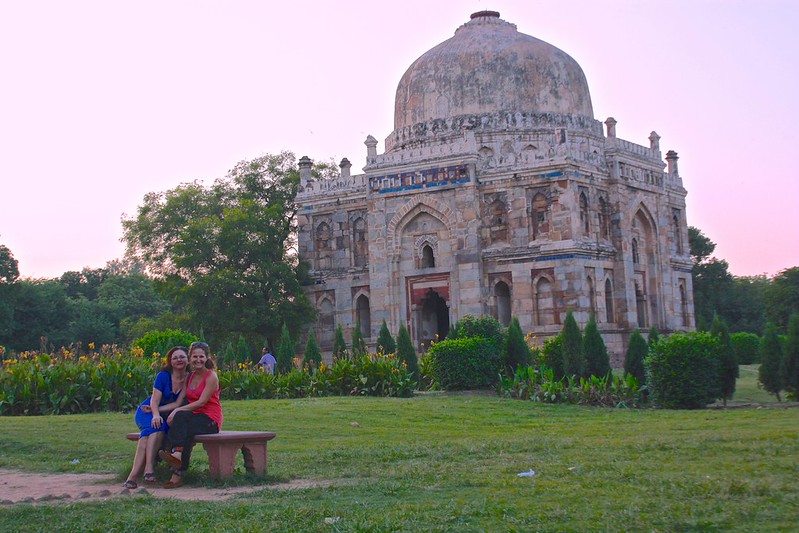 Lina and Olga at the Lodi gardens Lina and Olga at the Lodi gardens