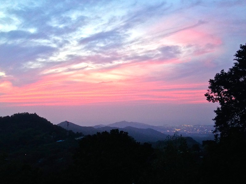 sunset at Casa Loma sunset at Casa Loma