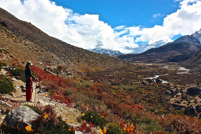 beginning our day hike to Island Peak Base Camp beginning our day hike to Island Peak Base Camp