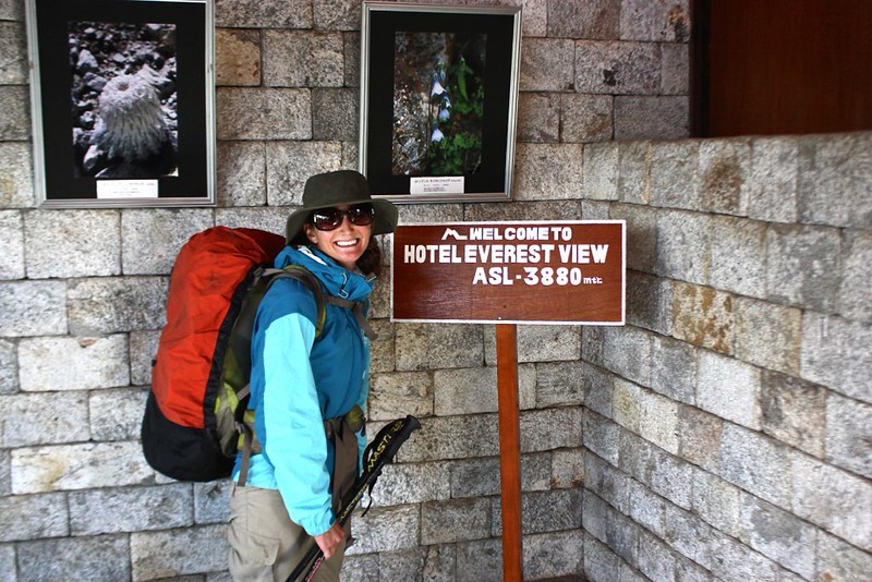 Hotel Everest View. Elevation 3880m