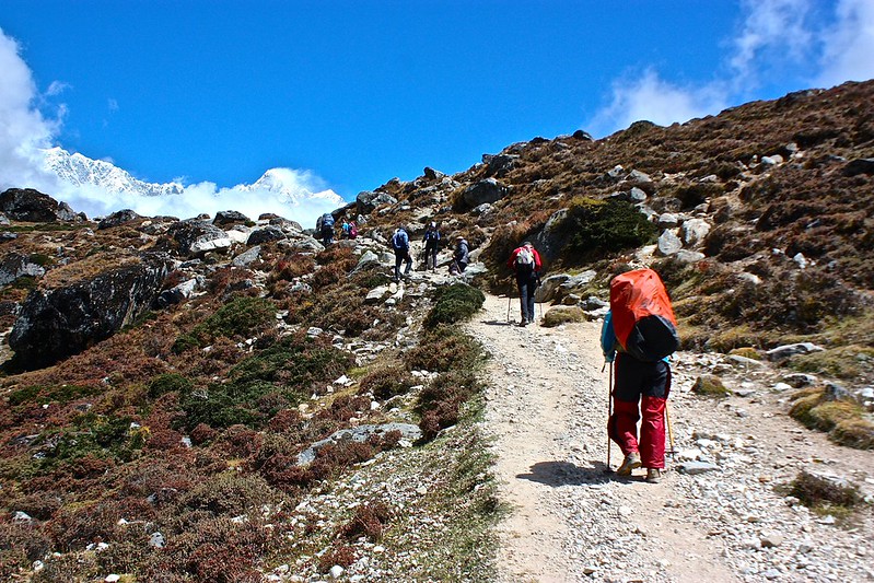 on our way to Dingboche on our way to Dingboche