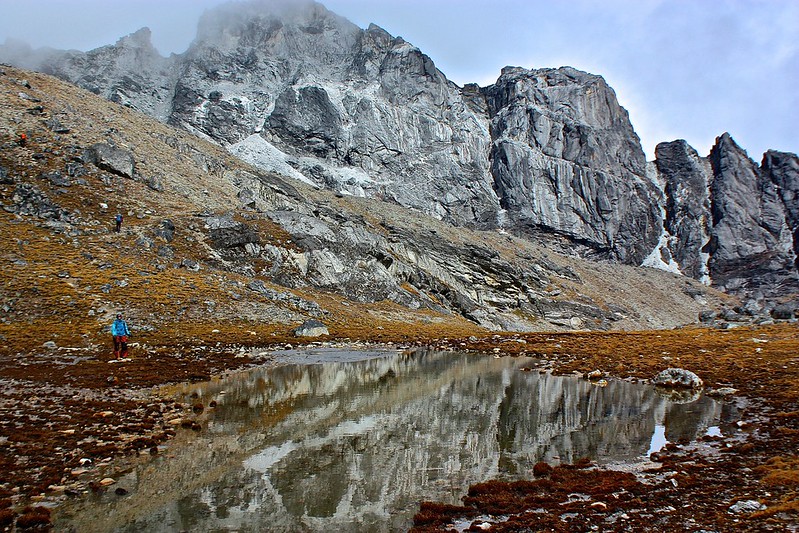 Lina strikes a pose on our way to Kongma La Pass Lina strikes a pose on our way to Kongma La Pass