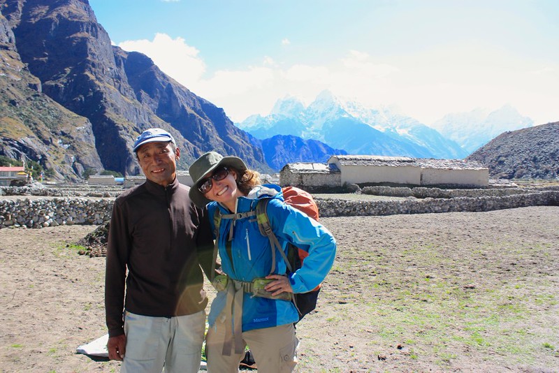 Lina with our guesthouse owner that summited Mt. Everest 13 times (his brother summited 23 times) Lina with our guesthouse owner that summited Mt. Everest 13 times (his brother summited 23 times)