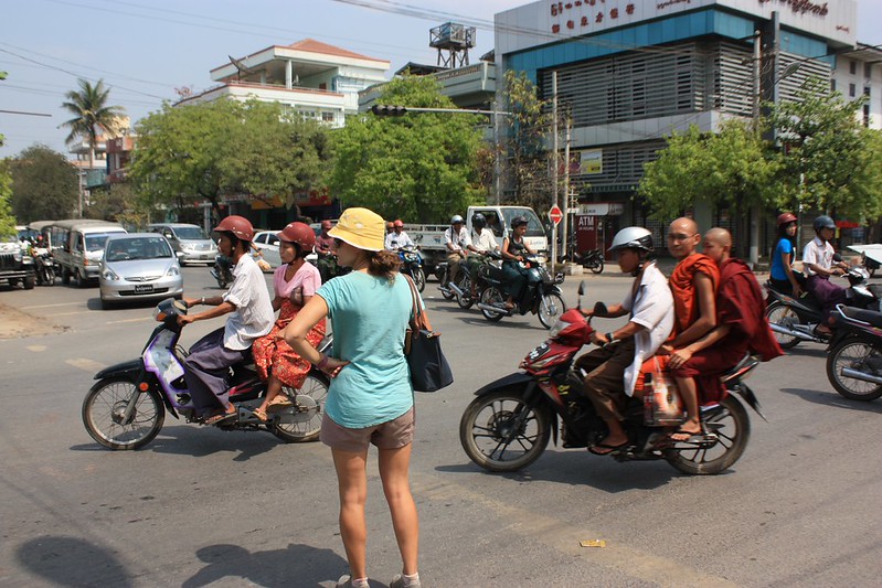 Pedestrians definitely don't have the right of way in Burma Pedestrians definitely don't have the right of way in Burma