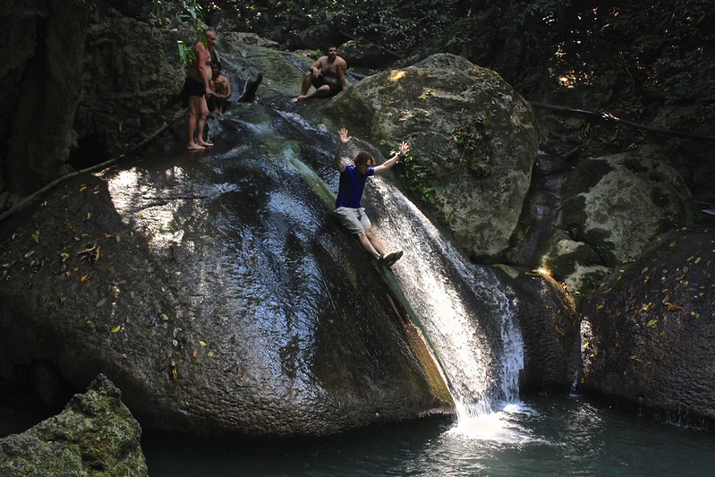 natural waterslide