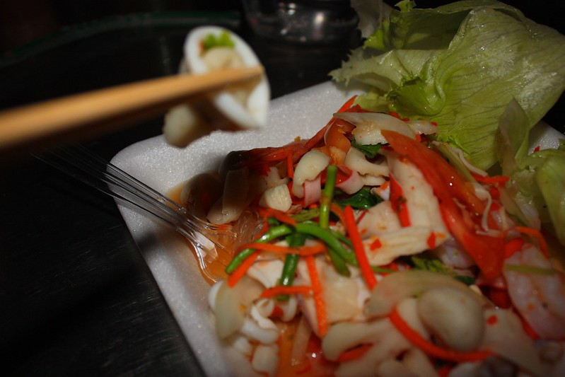 a huge plate of mixed seafood for 40B. at the south gate market a huge plate of mixed seafood for 40B. at the south gate market