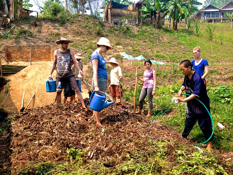 making compost making compost