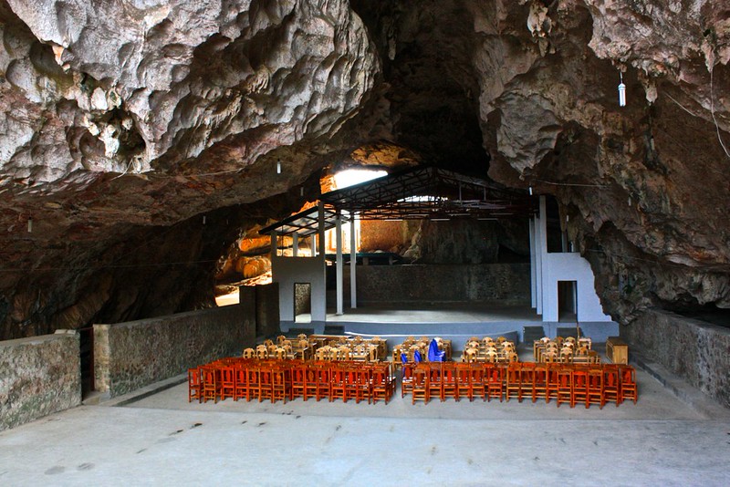 a theater was built into elephant cave a theater was built into elephant cave