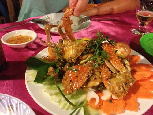 Crab marinated in Kampot pepper sauce