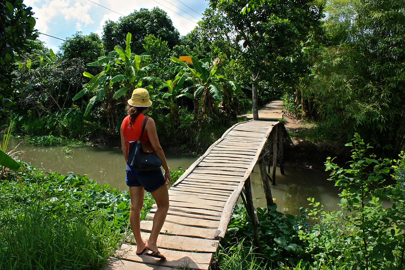 a small wobly stream crossing