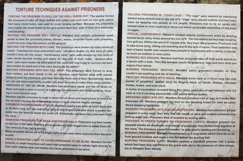 Torture techniques against prisoners held in South (American supported) Vietnamese camps. Which is the worst?