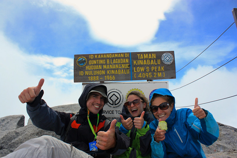 Me, Lina and Dina at Low's Peak on top of Mt. Kinabalu