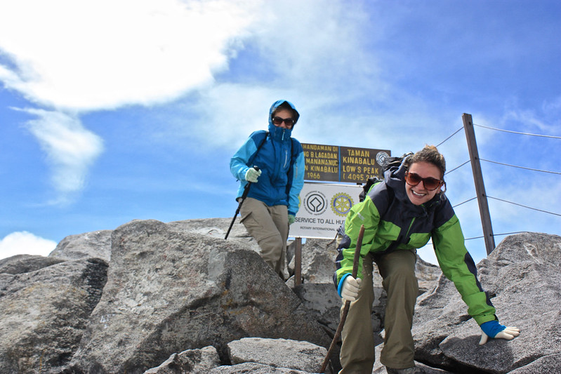 Lina and Dina… at the top of Mount Kinabalu!