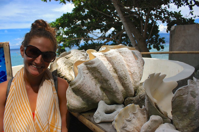 clam bigger than Lina's head clam bigger than Lina's head