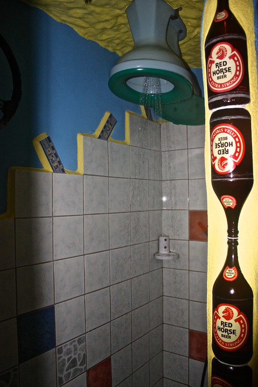 We can now say we have showered under a toilet at Takatuka Beach dive resort