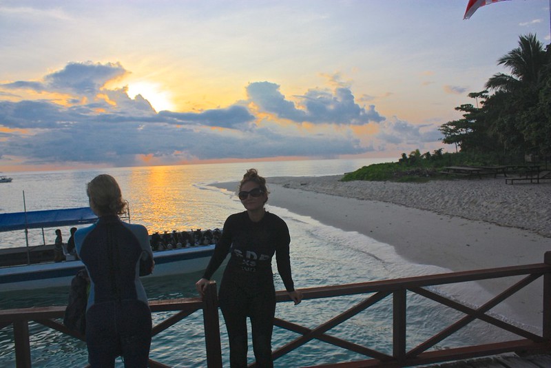 Dina enjoying the sunrise, Lina, so happy to be here Dina enjoying the sunrise, Lina, so happy to be here